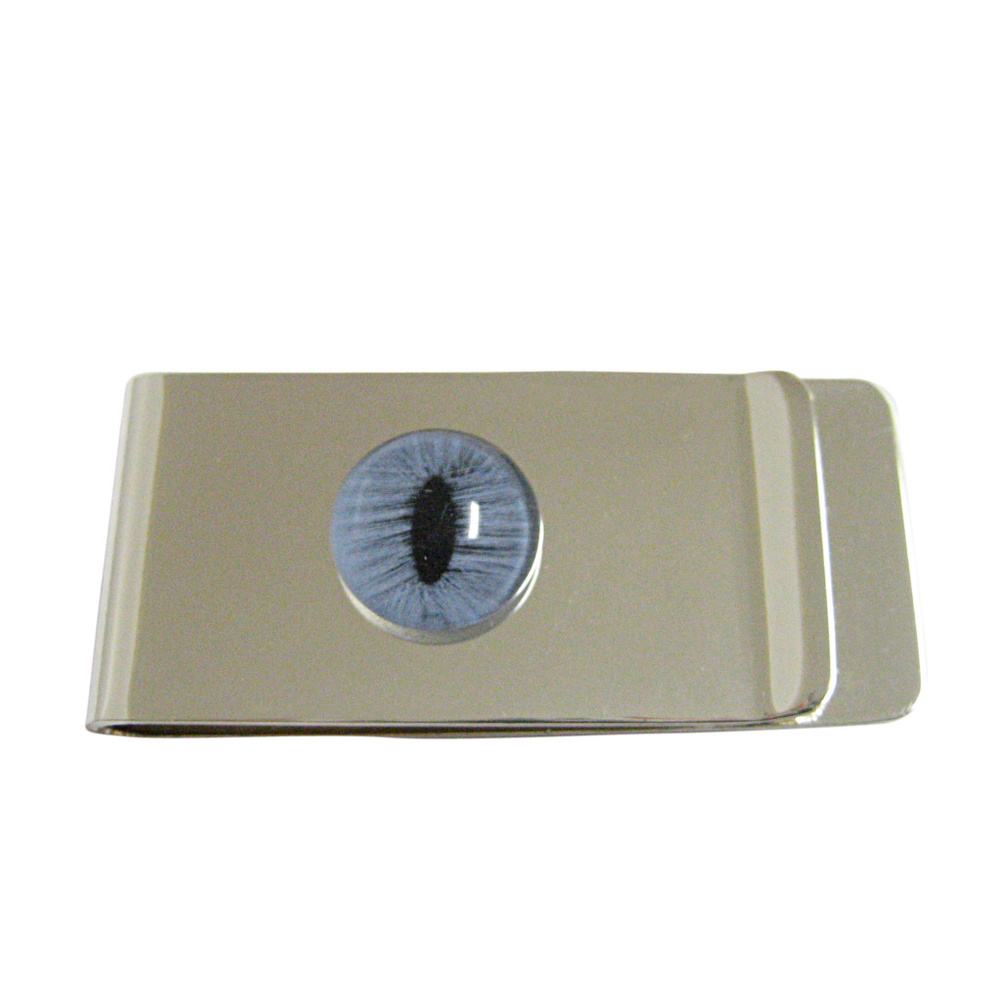 Blue Cat Eye Design Money Clip